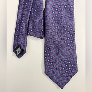 Perry Ellis Portfolio Purple and Navy Blue Tie